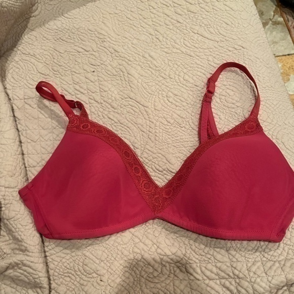 Aerie Orange Bra, lace, size 36C